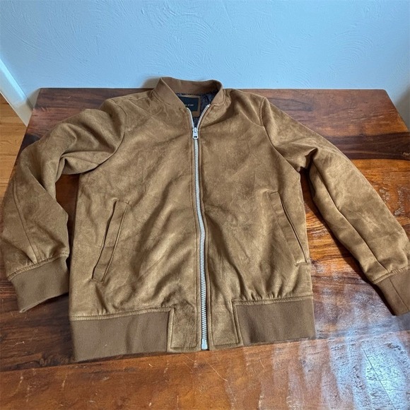 Porter & Ash Jackets & Blazers - Porter & Ash Bomber Jacket Men's Small Brown Full Zip Paisley Lined